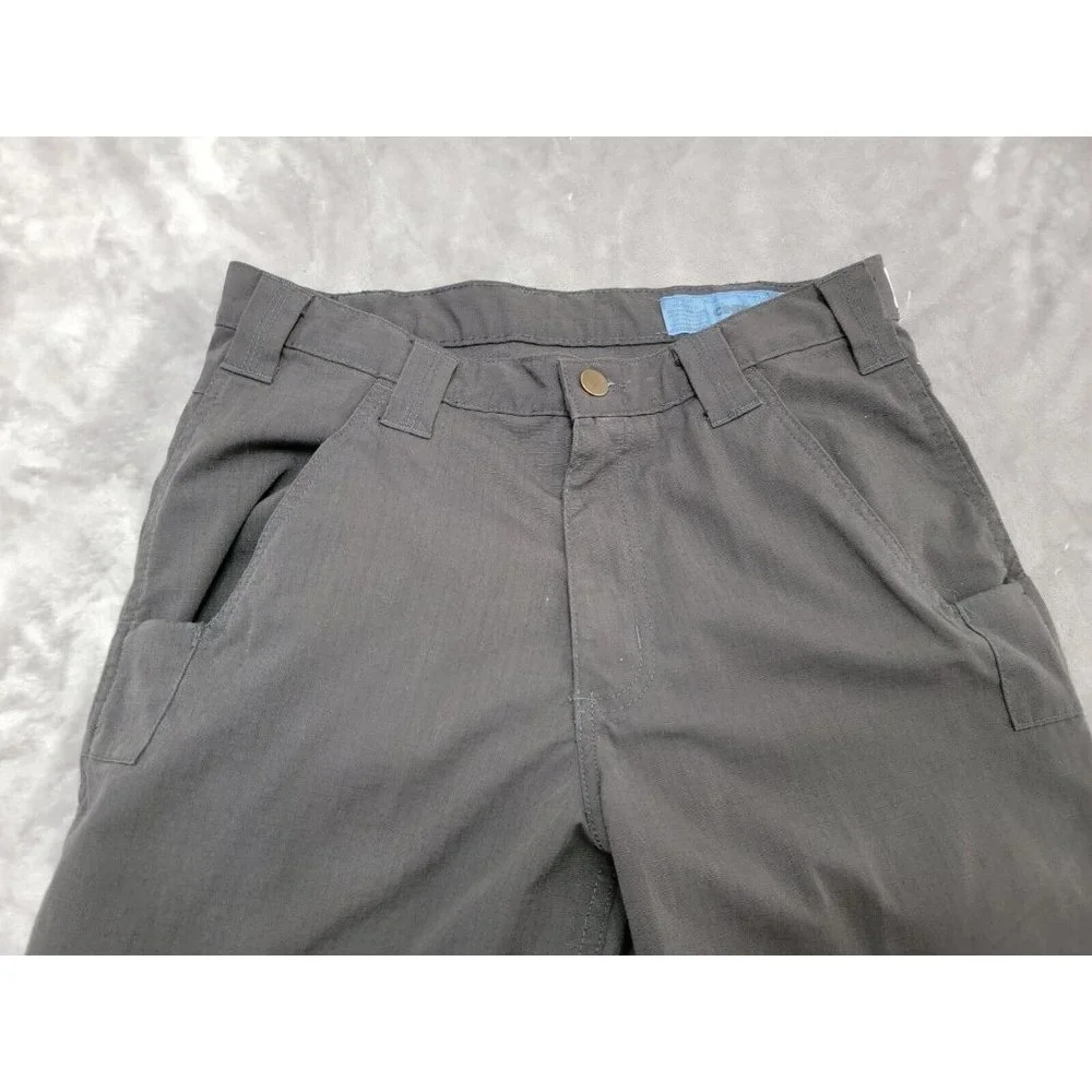 Cintas Mens‎ Work Pants 31x34 Dark Gray Ripstop Reflective High Visibility